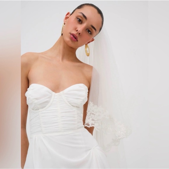 For Love And Lemons White Bridal Dress - Picture 4 of 9